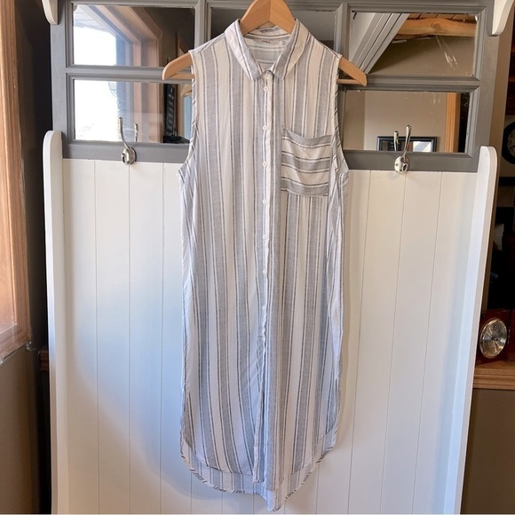Only Striped Boho Long Vest/Dress, Size 36 - Picture 1 of 7
